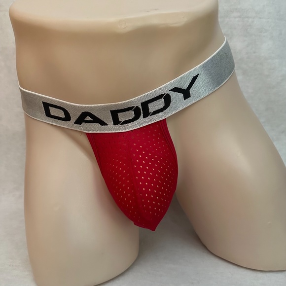 Daddy Mesh Thong 28-34 Nylon / spandex pinpoint mesh Unlined - Picture 7 of 8